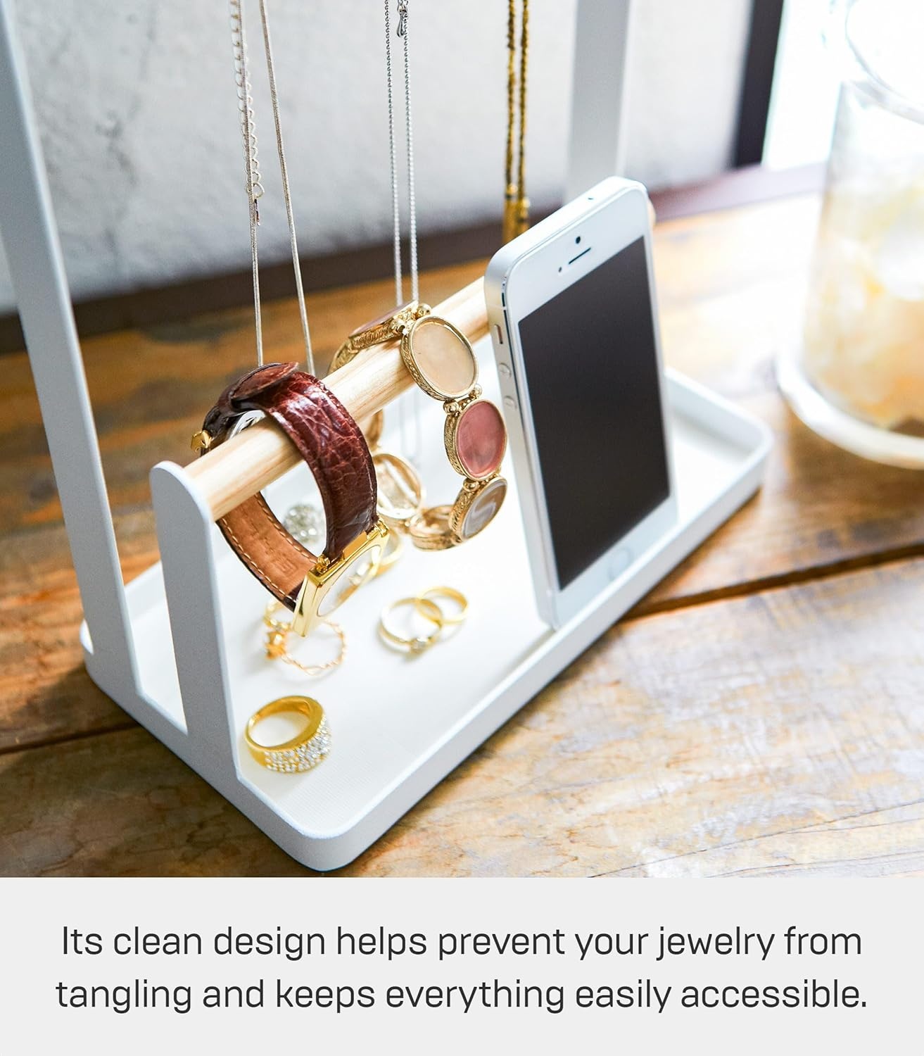 image:imageYAMAZAKI Home Accessory Stand Jewelry Holder amp Organizer StorageAccessory Stand