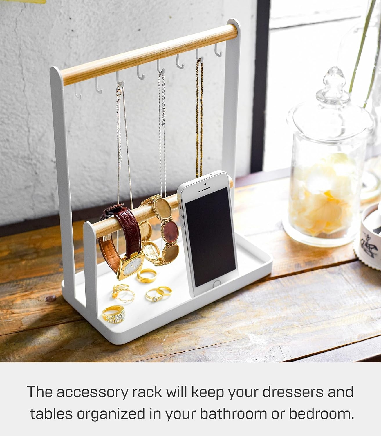 image:imageYAMAZAKI Home Accessory Stand Jewelry Holder amp Organizer StorageAccessory Stand