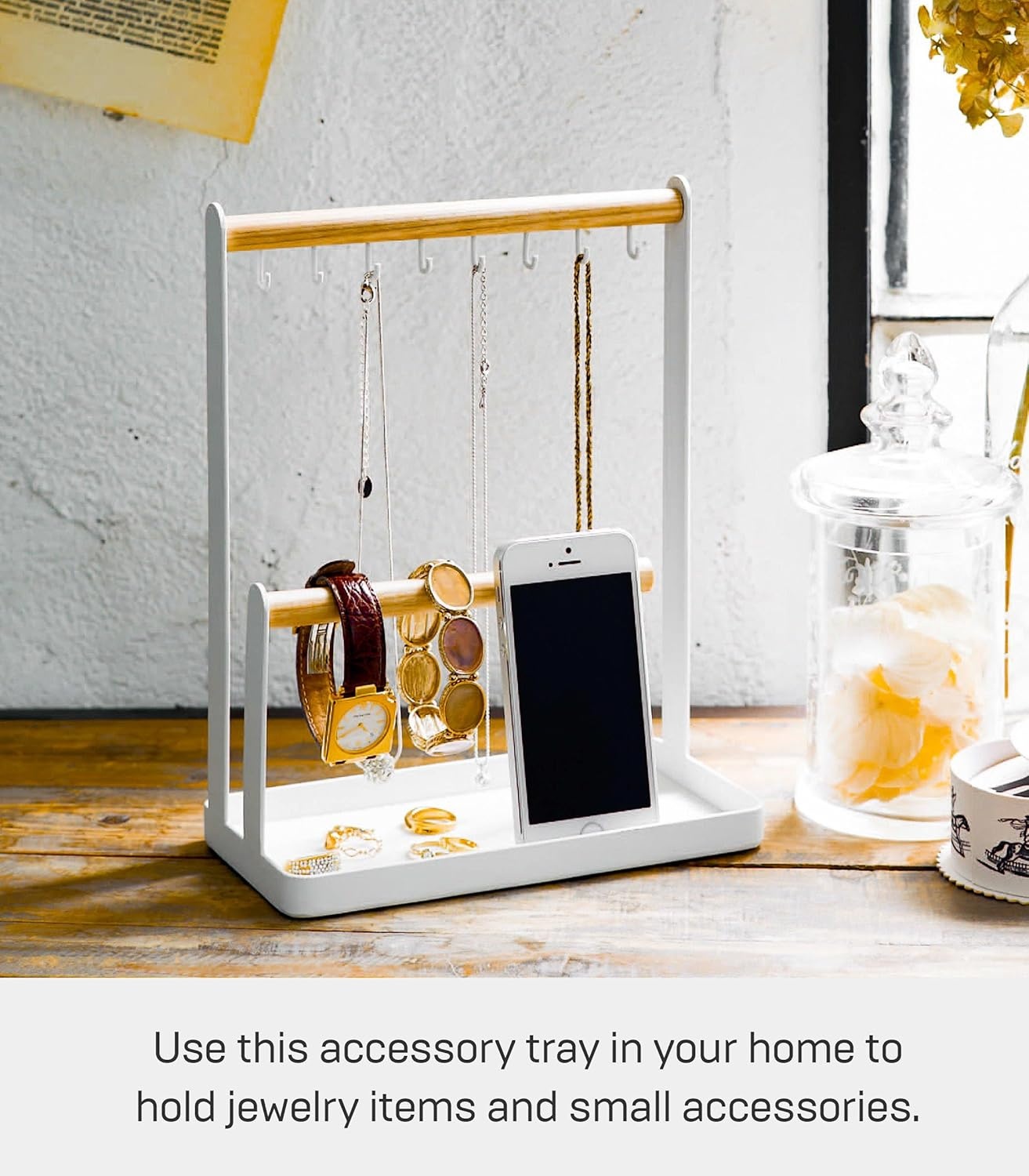 image:imageYAMAZAKI Home Accessory Stand Jewelry Holder amp Organizer StorageAccessory Stand