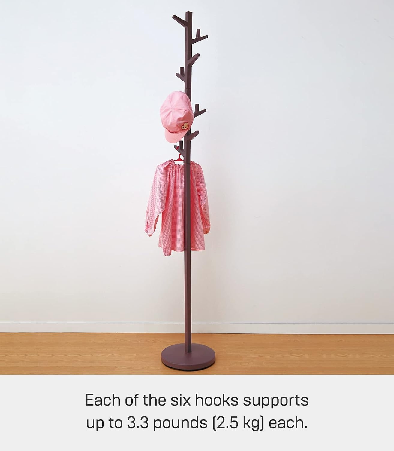 image:imageYAMAZAKI Home Branch Coat Rack TreeStanding Coat and Hat Hanger 69 SteelBrown