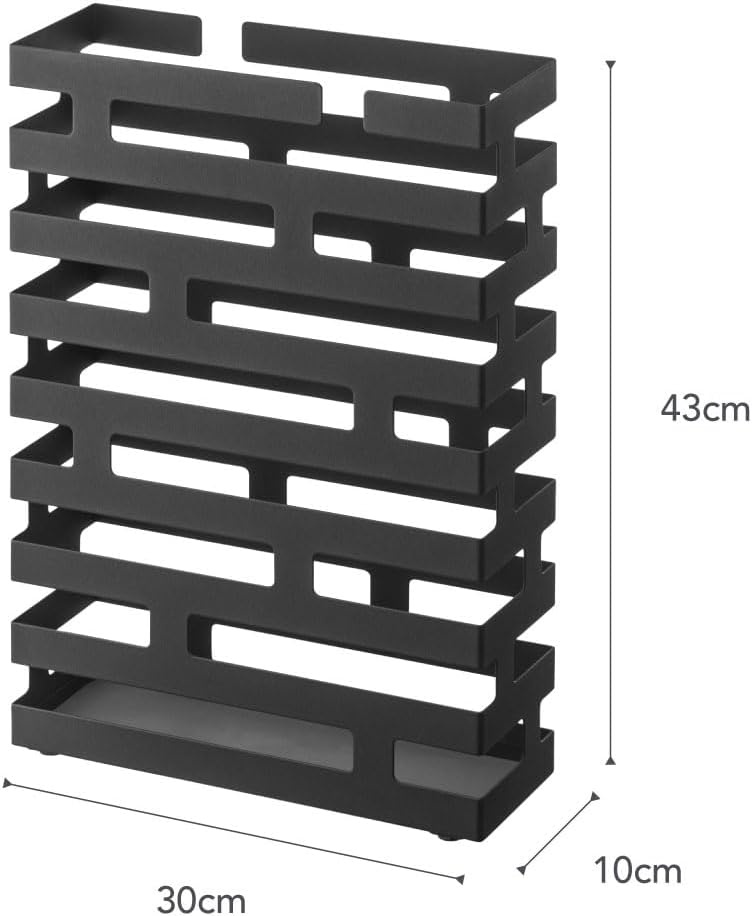 image:imageYAMAZAKI Home Brick Umbrella Stand Storage for Umbrellas amp Walking Canes Rectangle Steel Holds 8 Umbrellas