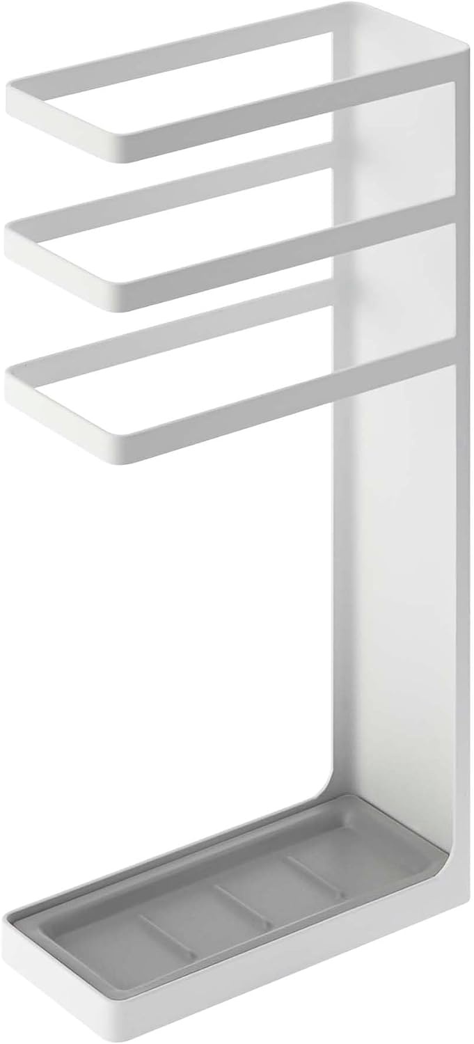 image:imageYAMAZAKI Home Layer Freestanding Umbrella HolderUmbrella Stand For UmbrellasCanesWalking Sticks Steel Holds Umbrellas At Least 105 LongWhite