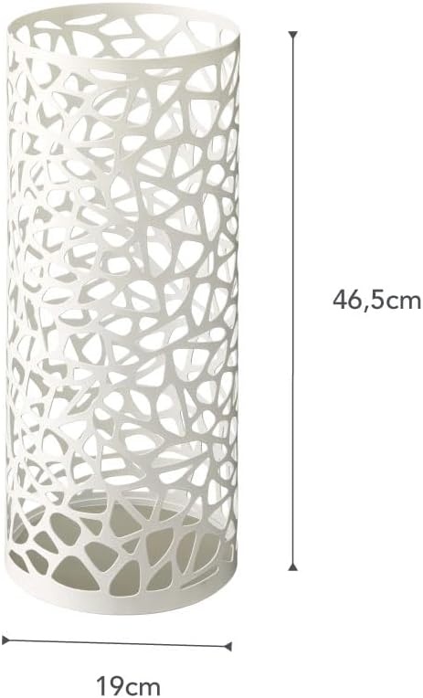 image:imageYAMAZAKI Home Nest Umbrella Stand Storage for Umbrellas and Walking Canes Rectangle Steel Holds Up to 10 UmbrellasWhite