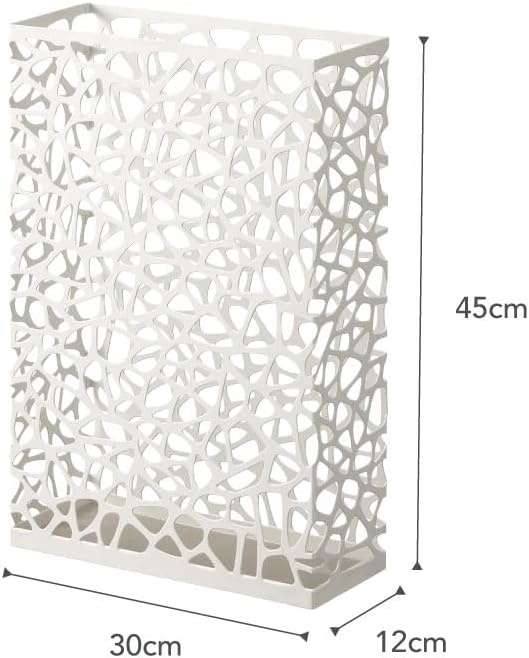image:imageYAMAZAKI Home Nest Umbrella Stand Storage for Umbrellas and Walking Canes Rectangle Steel Holds Up to 10 UmbrellasWhite