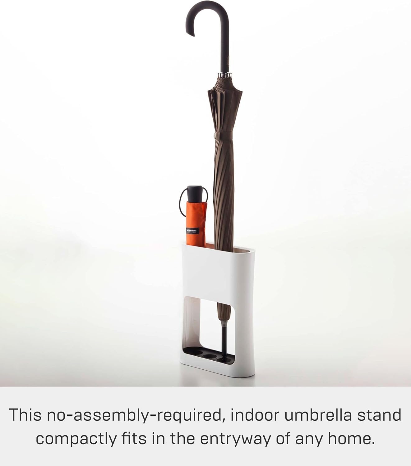 image:imageYAMAZAKI Home Oval Oval Umbrella Stand Holder for Umbrellas amp Walking Canes Abs Plastic Holds Up to 4 Umbrellas