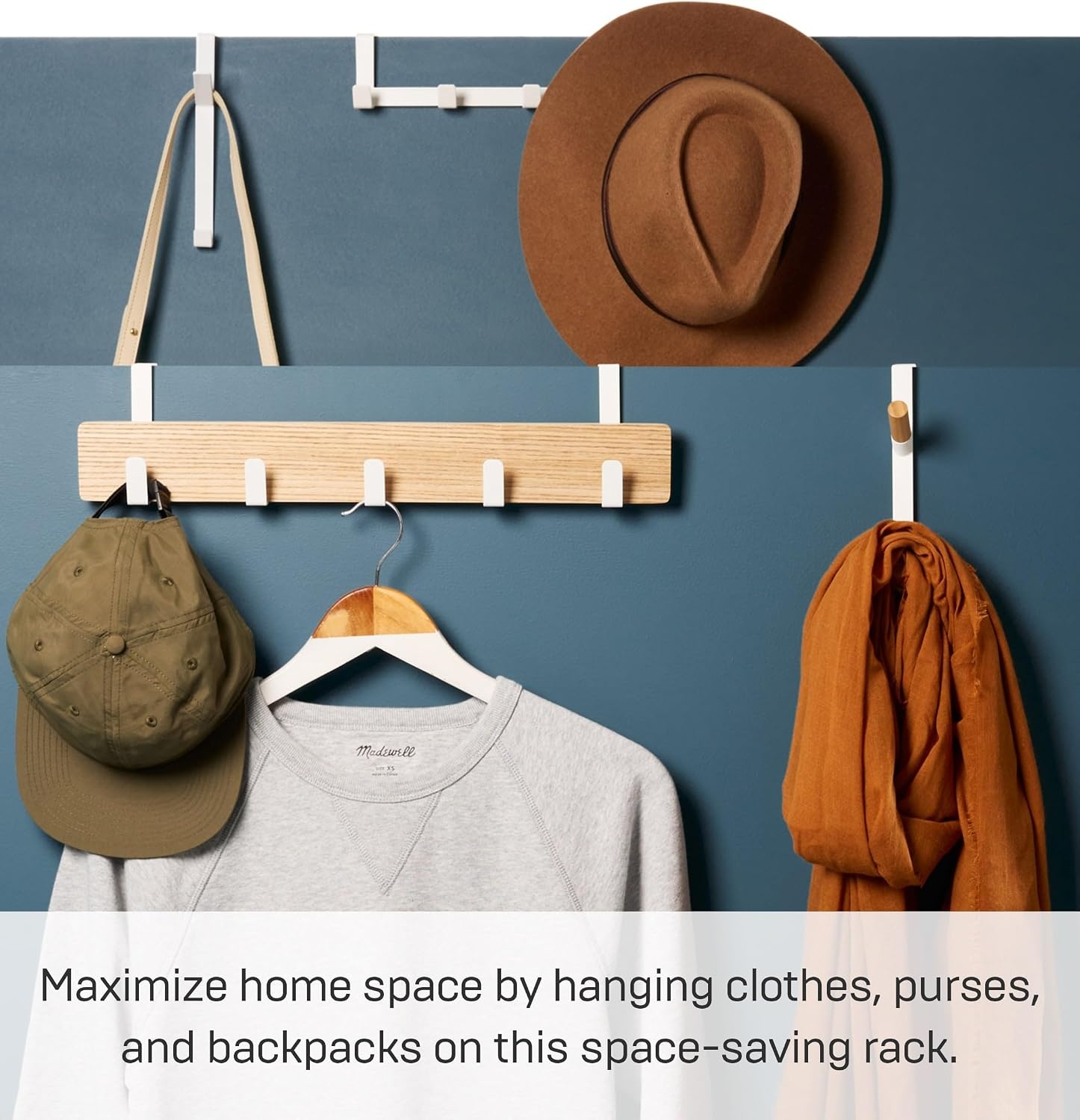 image:imageYAMAZAKI Home Over The Door Hooks Hanging Coat Rack