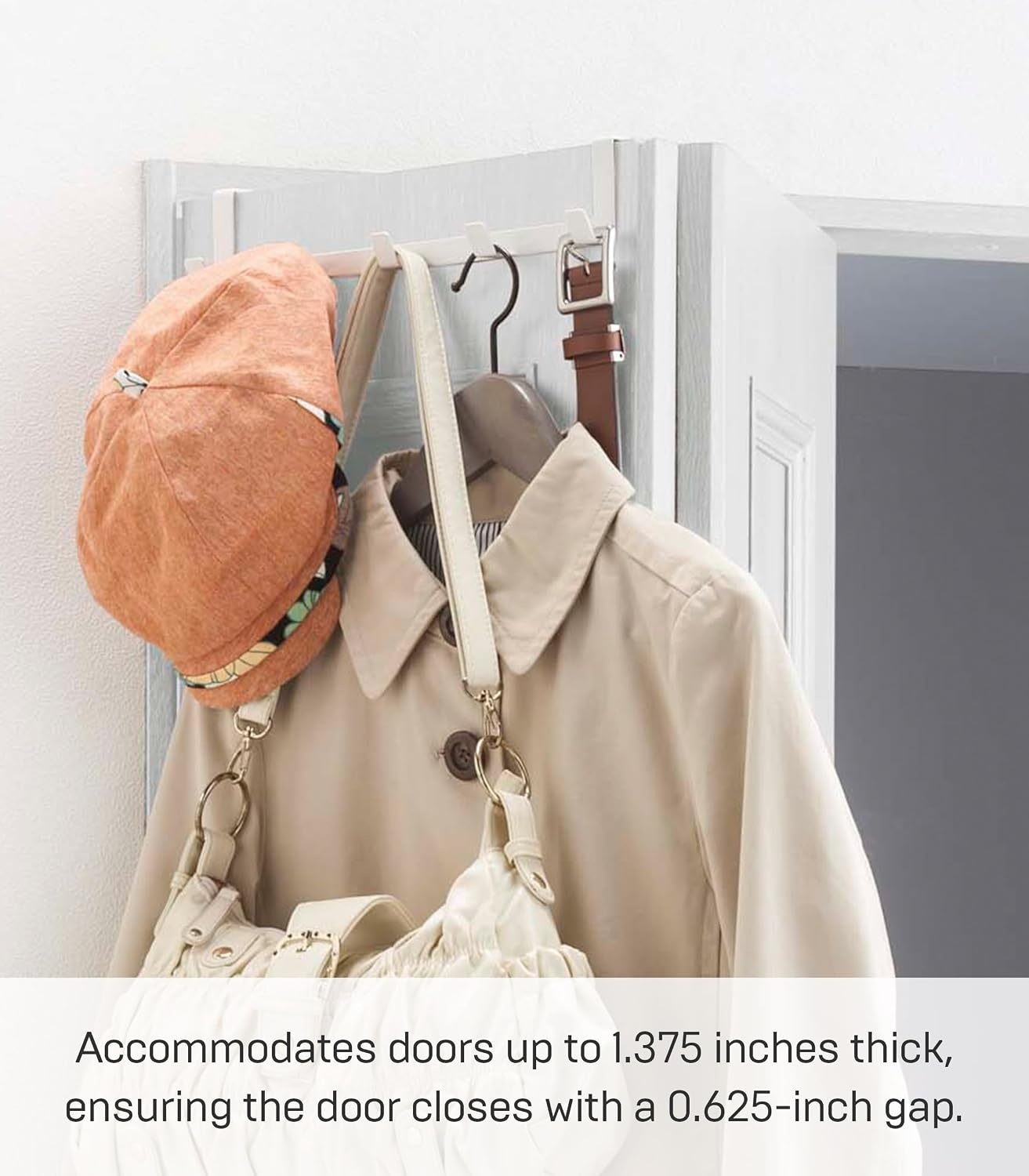 image:imageYAMAZAKI Home Over The Door Hooks Hanging Coat Rack