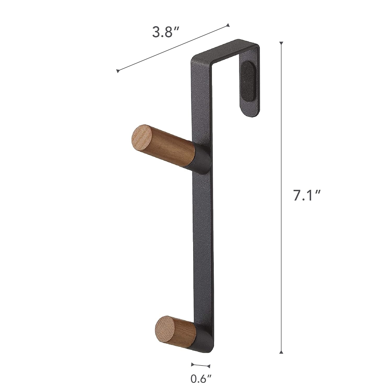 image:imageYAMAZAKI Home OverTheDoor Hook Steel OverTheDoor No Assembly ReqBlack