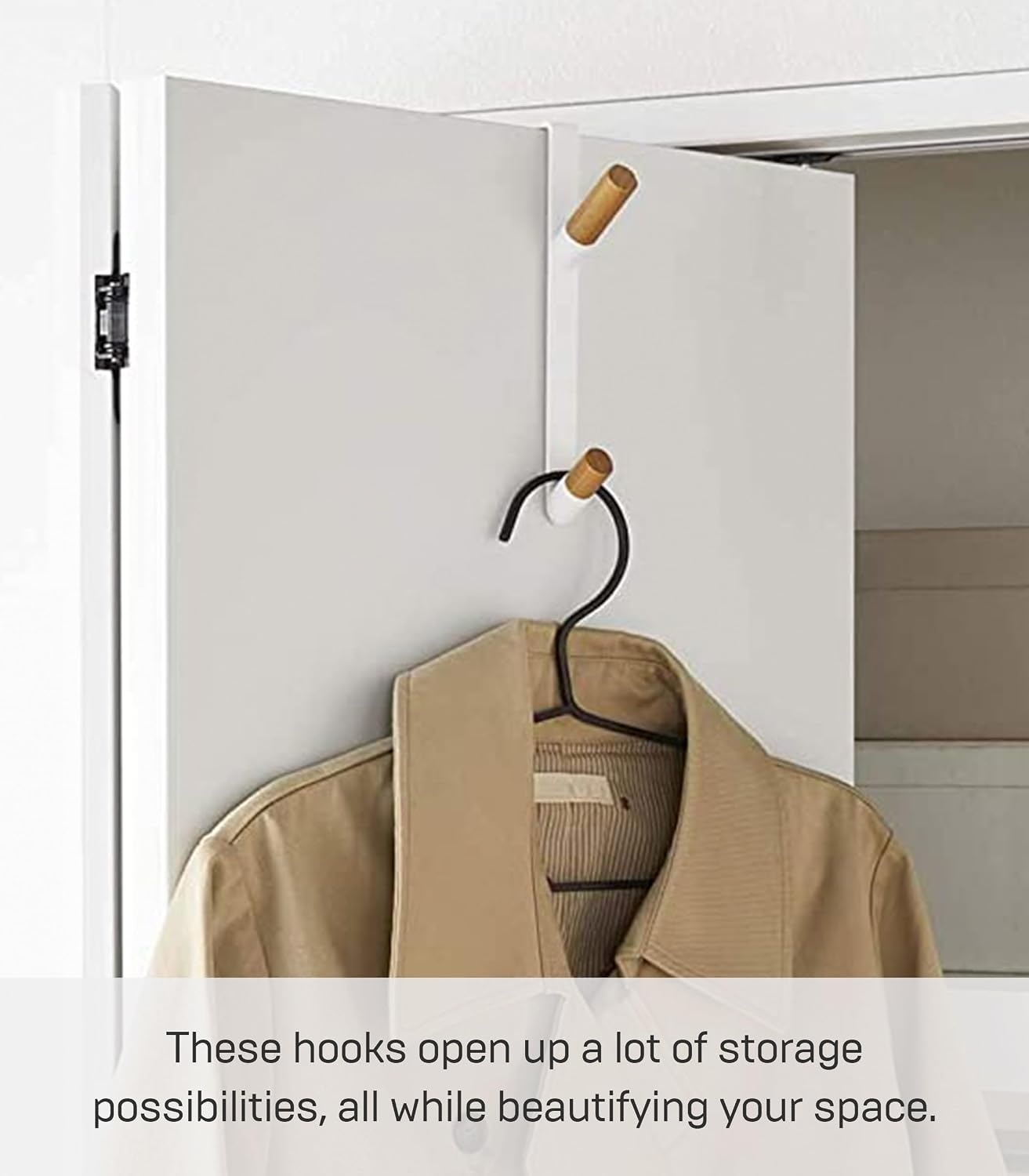 image:imageYAMAZAKI Home OverTheDoor Hook Steel OverTheDoor No Assembly ReqWhite