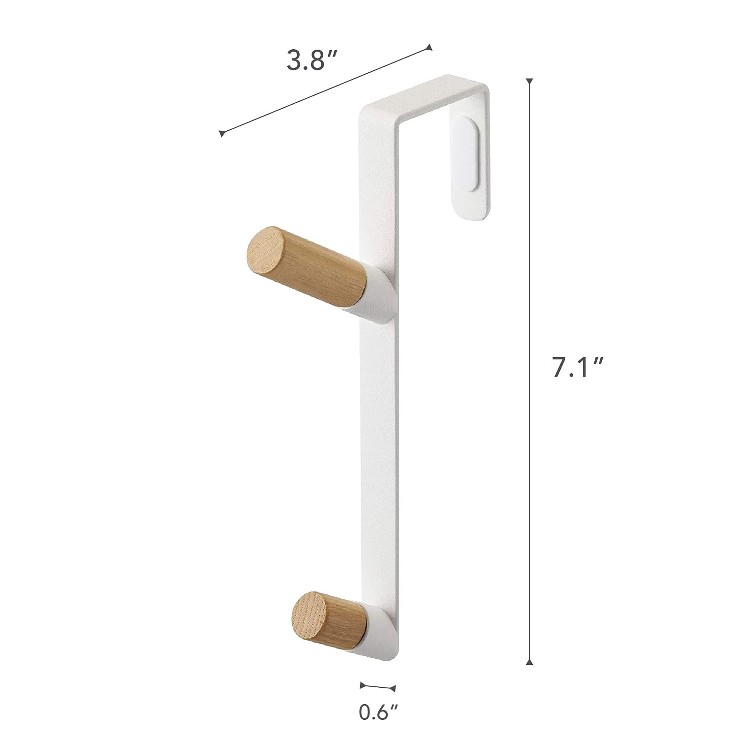 image:imageYAMAZAKI Home OverTheDoor Hook Steel OverTheDoor No Assembly ReqWhite