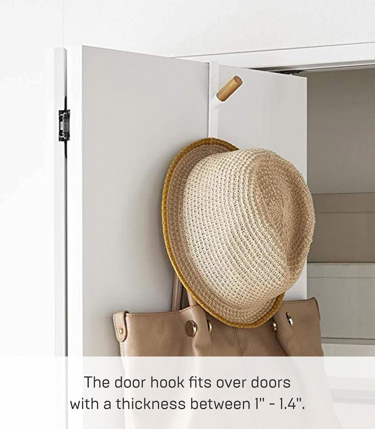 image:imageYAMAZAKI Home OverTheDoor Hook Steel OverTheDoor No Assembly ReqWhite