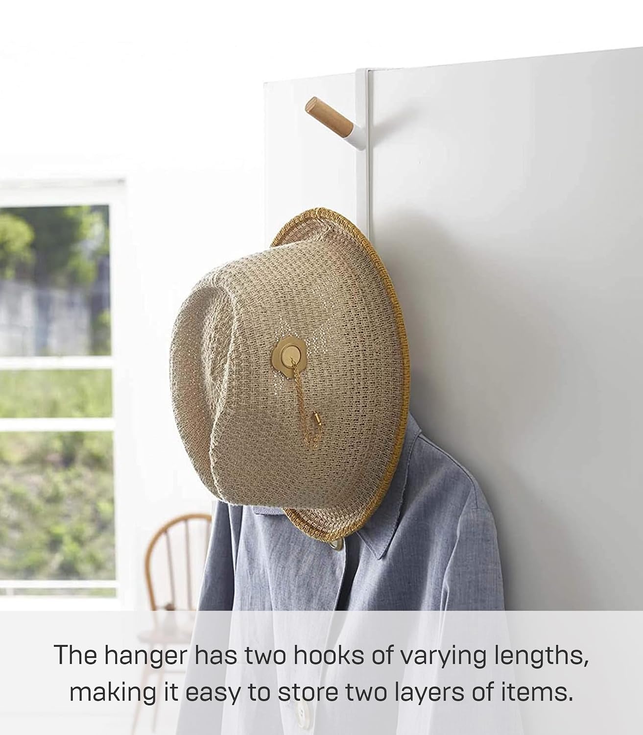image:imageYAMAZAKI Home OverTheDoor Hook Steel OverTheDoor No Assembly ReqWhite