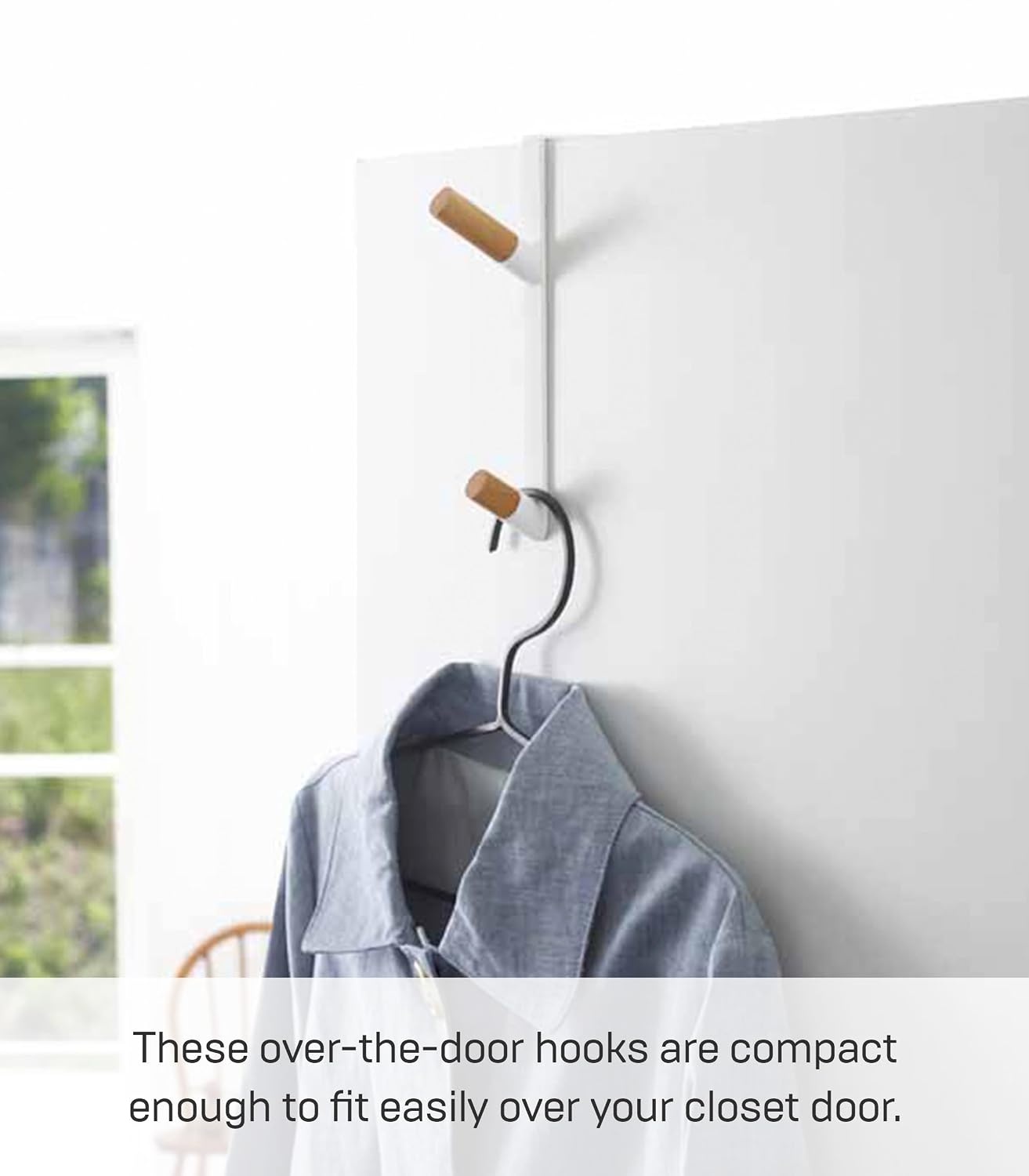 image:imageYAMAZAKI Home OverTheDoor Hook Steel OverTheDoor No Assembly ReqWhite