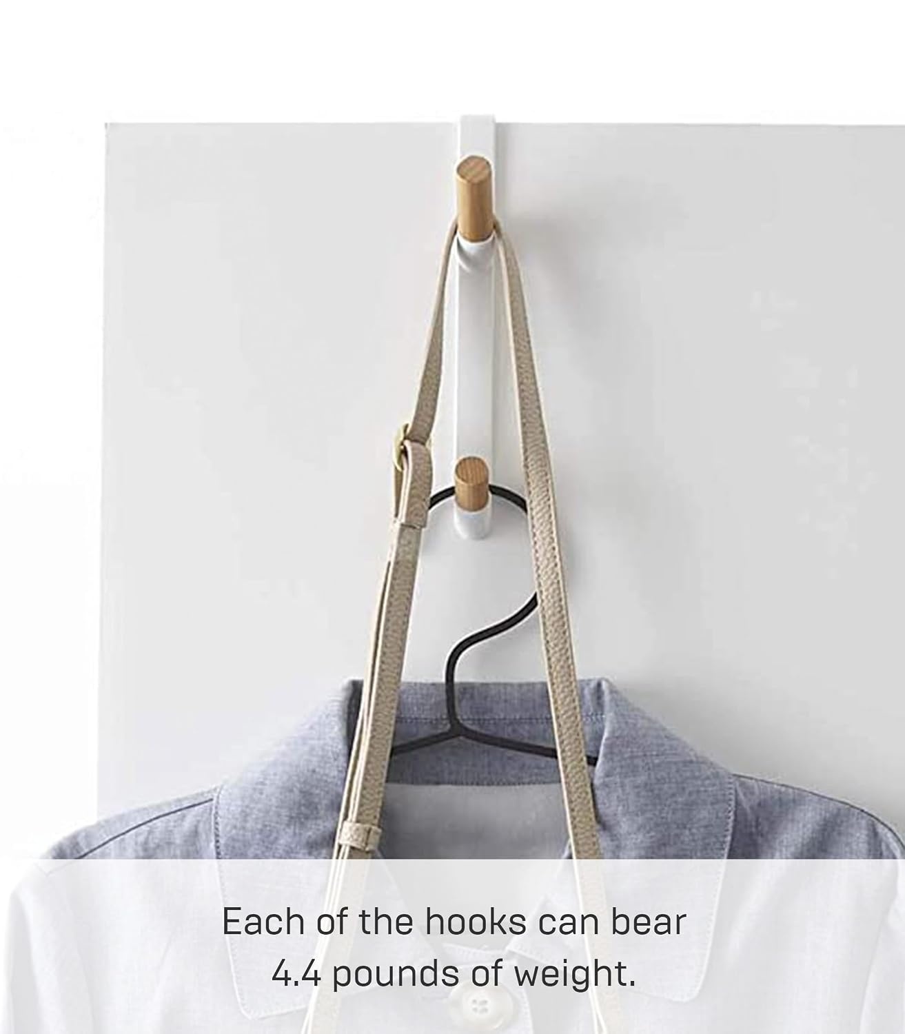 image:imageYAMAZAKI Home OverTheDoor Hook Steel OverTheDoor No Assembly ReqWhite