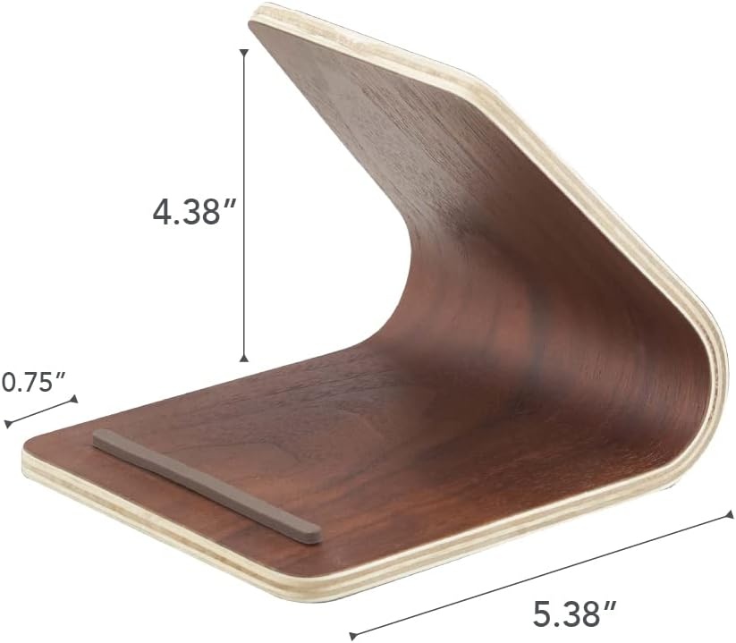 image:imageYAMAZAKI Home Rin Plywood Tablet Stand WoodWalnut