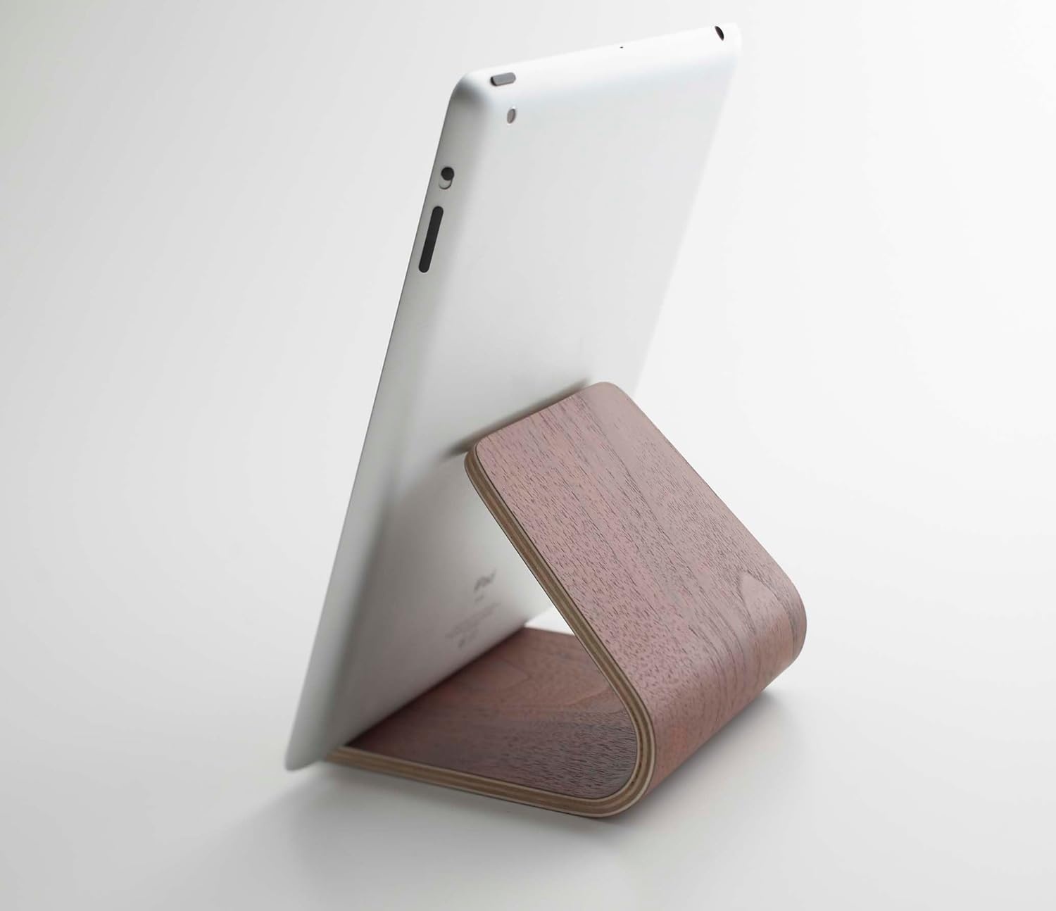 image:imageYAMAZAKI Home Rin Plywood Tablet Stand WoodWalnut