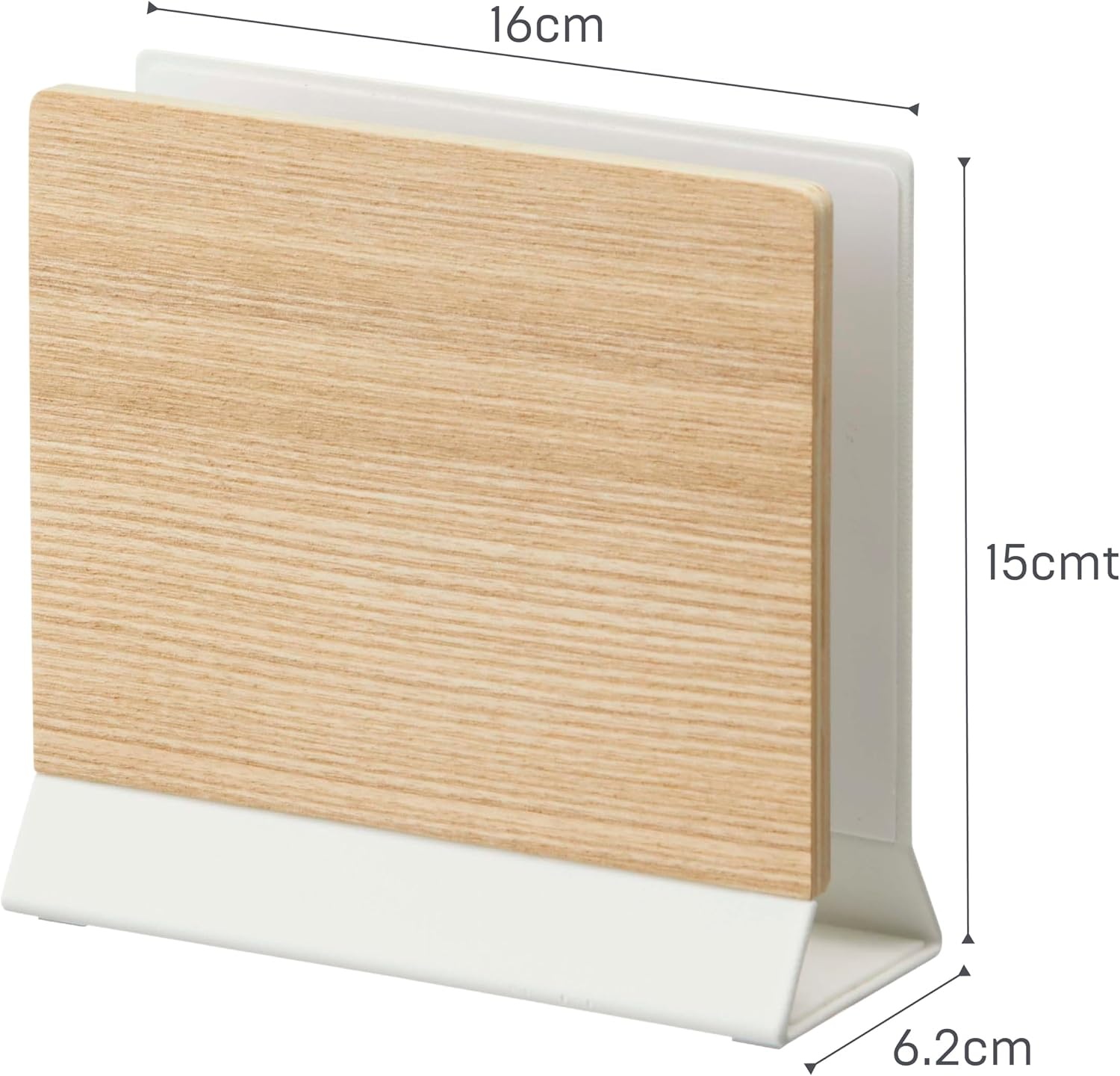 image:imageYAMAZAKI Home Rin Portable Laptop Holder Stand for Desk in Bedroom Or Office Wooden Storage Station Steel WoodWalnut