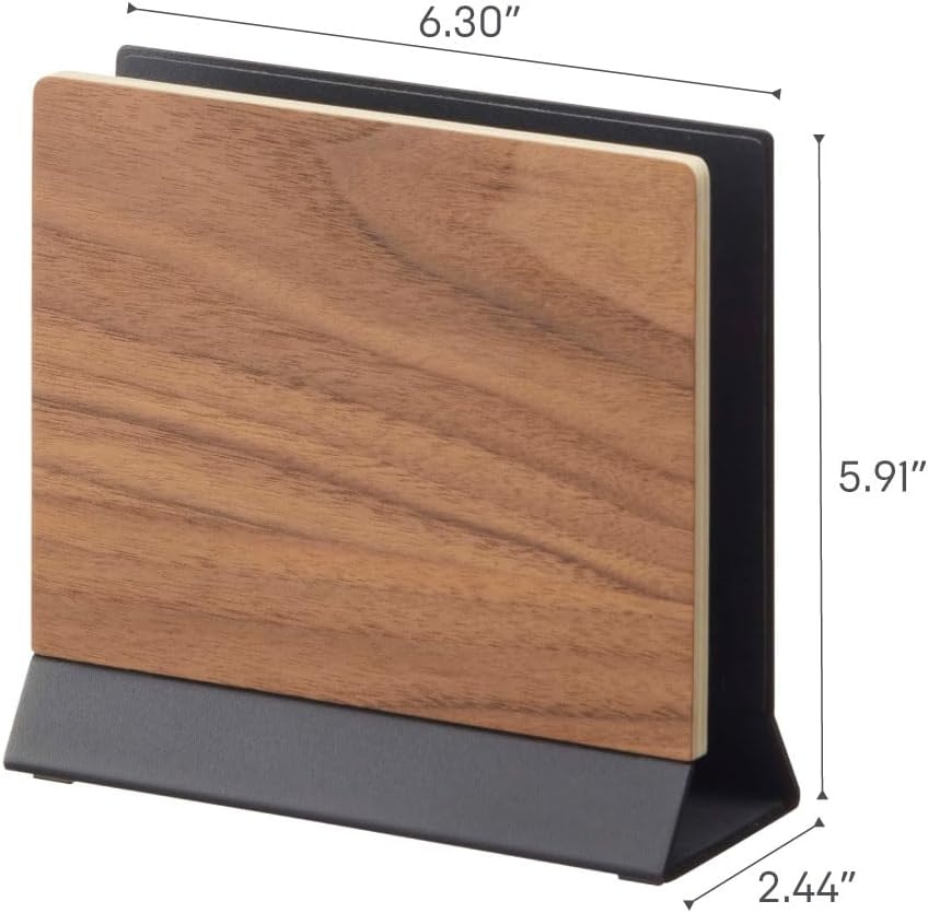 image:imageYAMAZAKI Home Rin Portable Laptop Holder Stand for Desk in Bedroom Or Office Wooden Storage Station Steel Woodbrown french toast 191012tcx