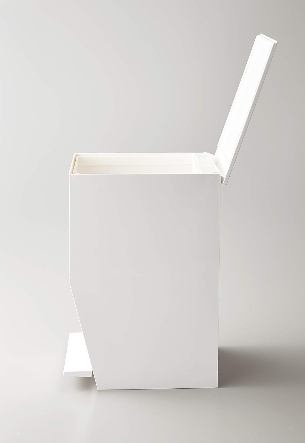image:imageYAMAZAKI Home Sanitary Step Trash Can Small Space Waste Bin for Bathroom Kitchen ABS Plastic One Size WhiteWhite