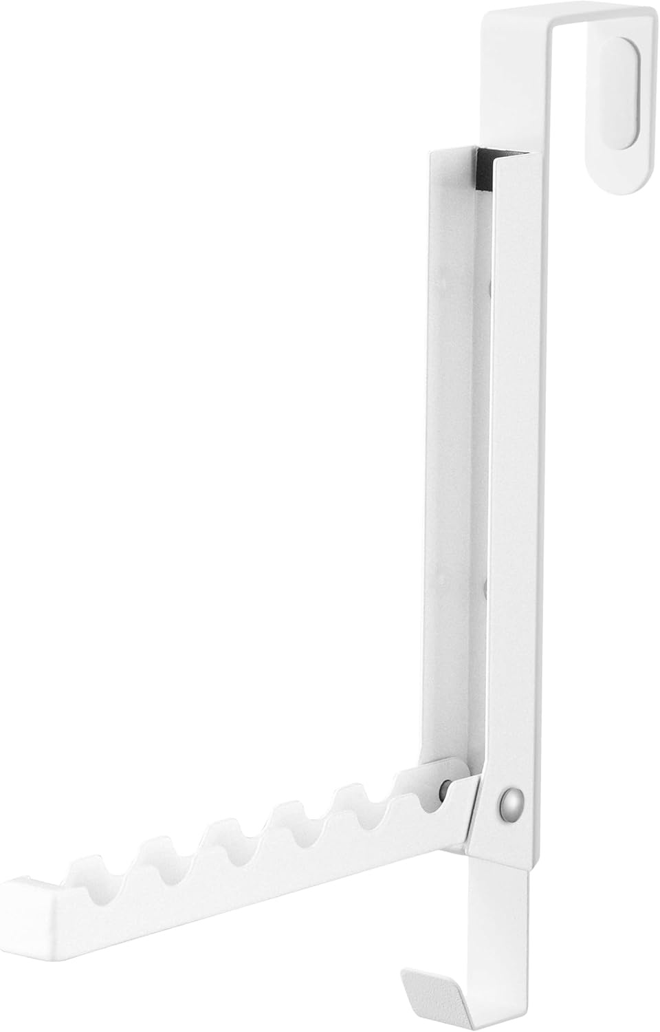 image:imageYAMAZAKI Home Smart Over The Door Coat Hook Organizer Collapsible Foldable Rack for Entryway Or Bedroom Closet 2Hook SteelWhite