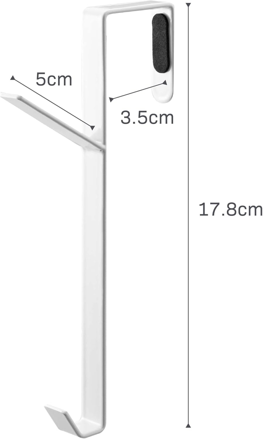 image:imageYAMAZAKI Home Smart Over The Door Hook Hanging Coat Rack SteelWhite
