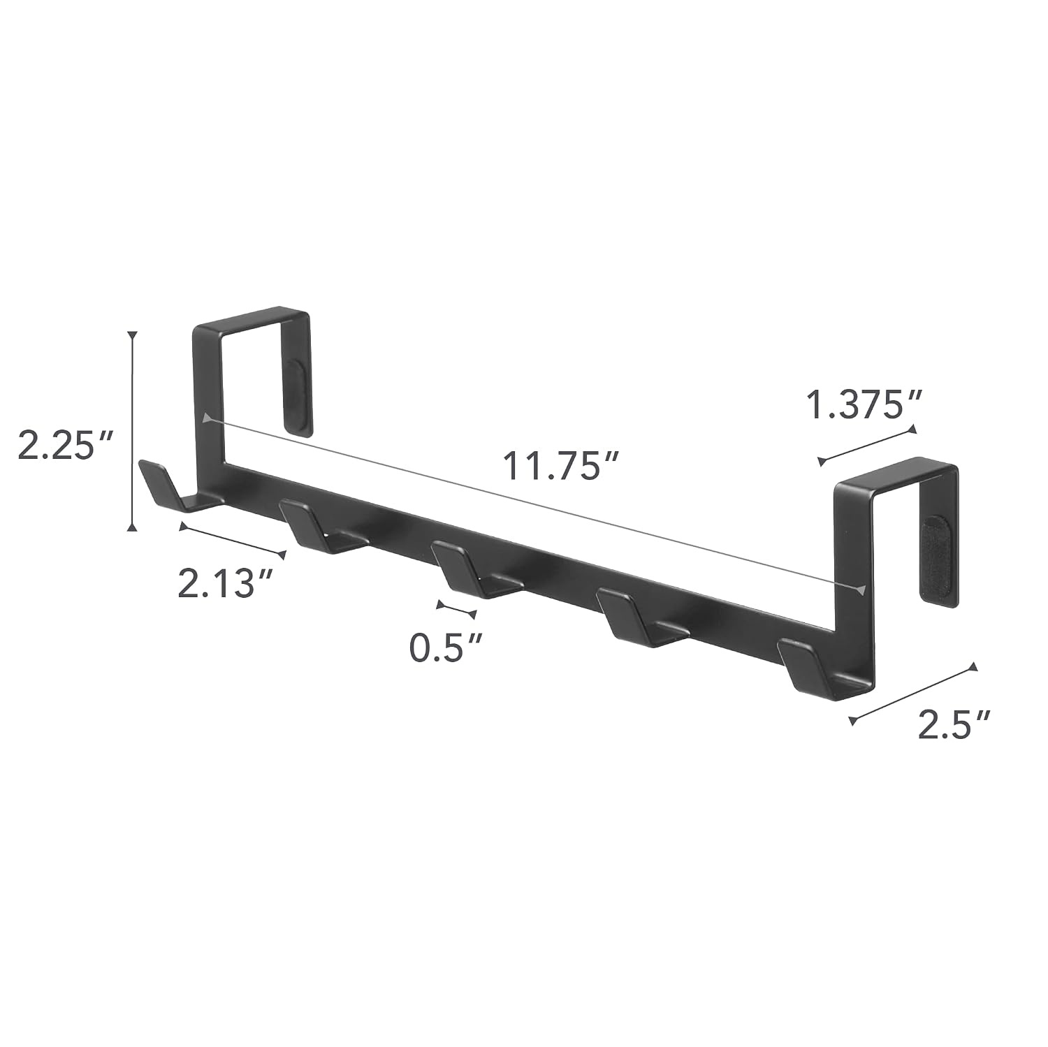 image:imageYAMAZAKI Home Smart Over The Door Hooks Hanging Coat Rack Wide SteelBlack