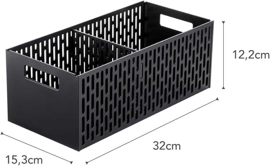 image:imageYAMAZAKI Home Stacking Baskets Fruit Basket Vegetable Basket ABS Plastic One Size BlackBlack