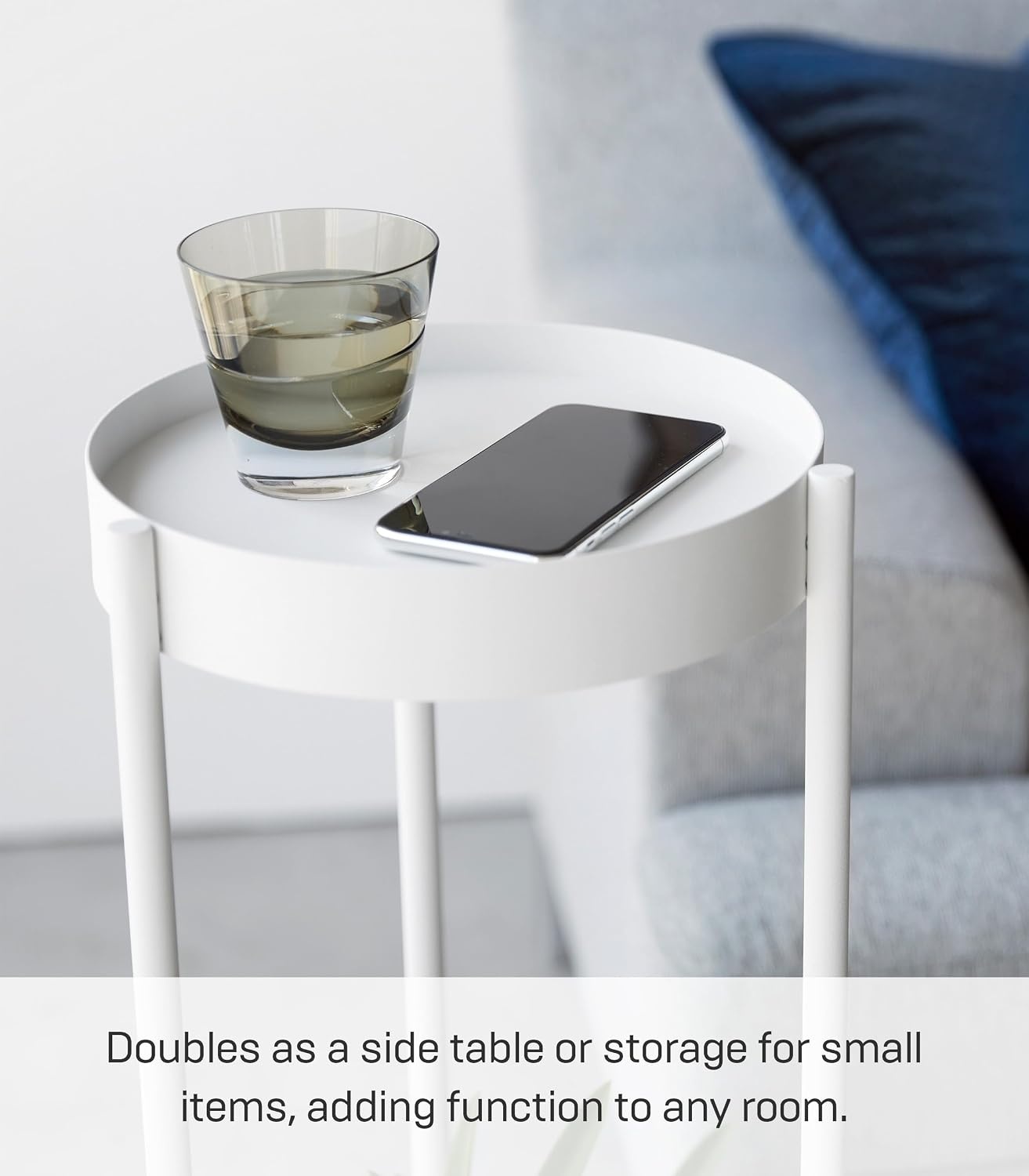 image:imageYAMAZAKI Home Tower 2Tier Planter Stand With Casters Easy Transport amp Cleaning 28 SteelWhite