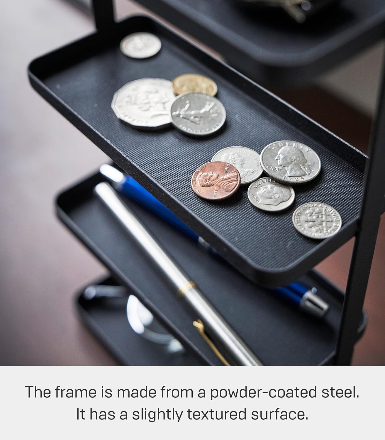 image:imageYAMAZAKI Home Tower 4Tier Accessory Tray Jewelry Holder amp Storage Organizer SteelBlack
