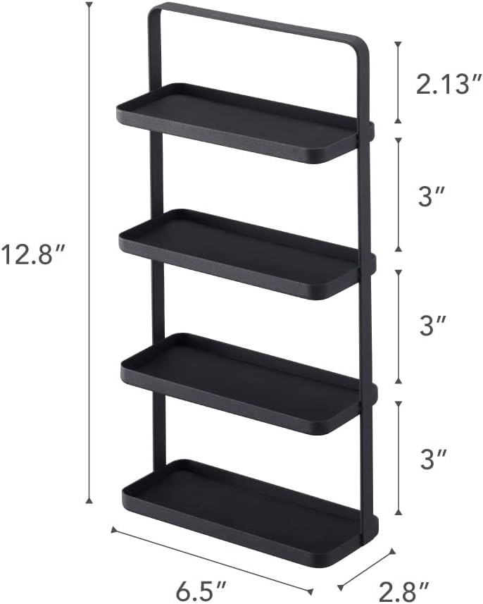 image:imageYAMAZAKI Home Tower 4Tier Accessory Tray Jewelry Holder amp Storage Organizer SteelBlack