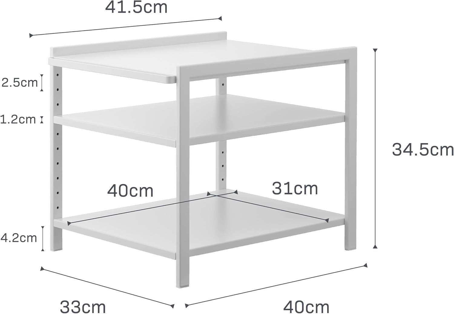 image:imageYAMAZAKI Home Tower Adjustable Steel Kitchen Storage Rack HeavyDuty Shelves for Hot Plates Pans and Pots Versatile UnderSink Or Cabinet Organizer 14 SteelWhite