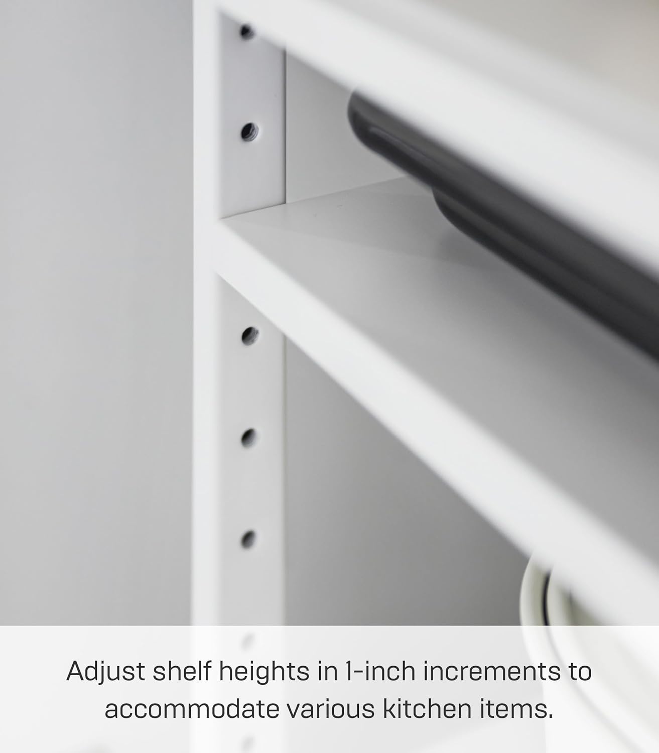 image:imageYAMAZAKI Home Tower Adjustable Steel Kitchen Storage Rack HeavyDuty Shelves for Hot Plates Pans and Pots Versatile UnderSink Or Cabinet Organizer 14 SteelWhite