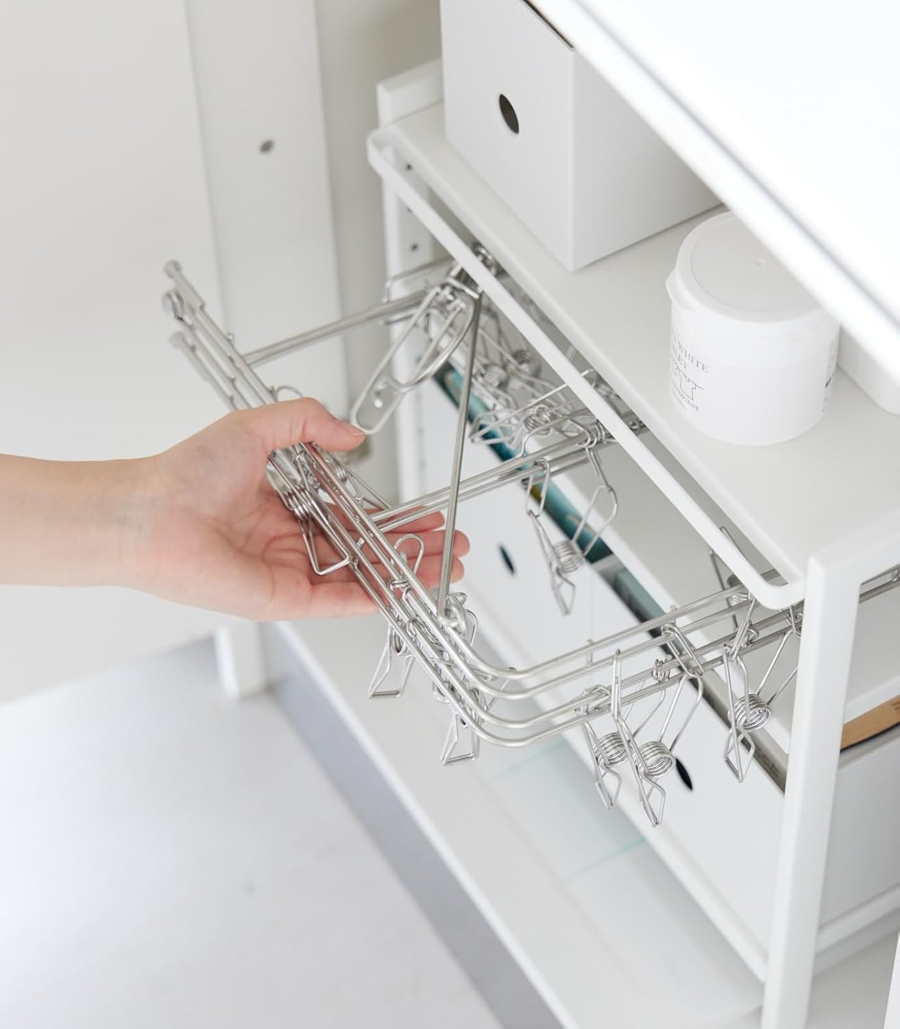 image:imageYAMAZAKI Home Tower Adjustable Steel Kitchen Storage Rack HeavyDuty Shelves for Hot Plates Pans and Pots Versatile UnderSink Or Cabinet Organizer 14 SteelWhite