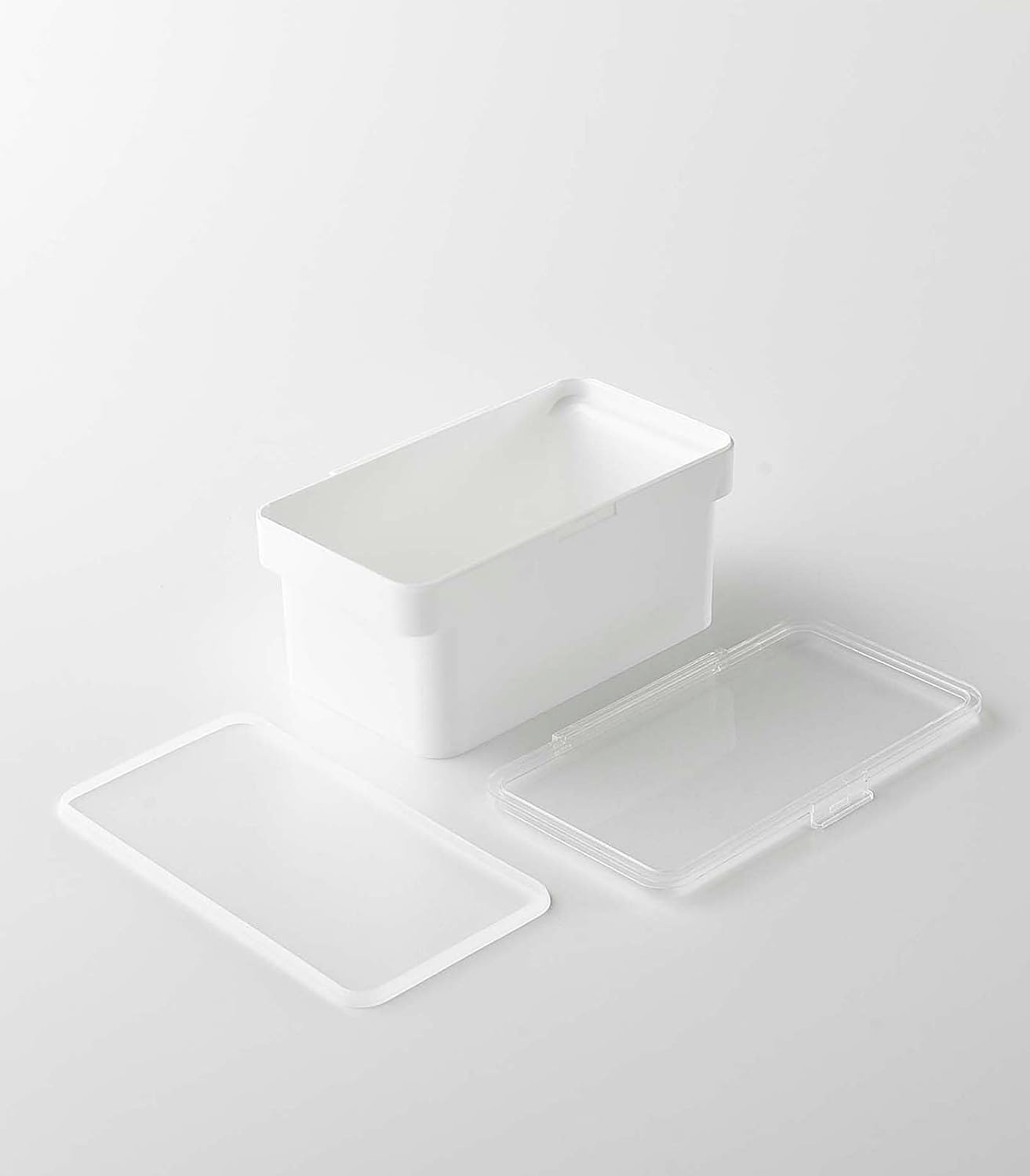 image:imageYAMAZAKI Home Tower Airtight Pet Food Storage Container Cat And Dog Food Holder Bin With Transparent Lid And Handle Medium Polypropylene 8 Lbs 16 Gallons 6 QuartsWhiteWhite