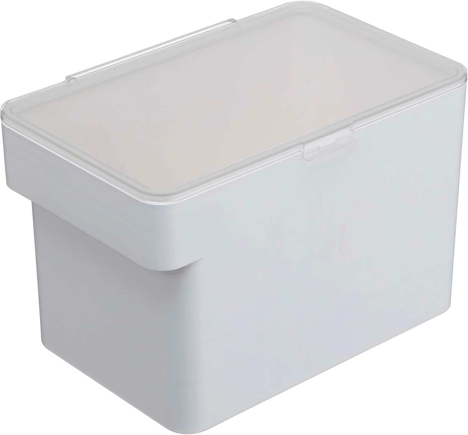image:imageYAMAZAKI Home Tower Airtight Pet Food Storage Container Cat And Dog Food Holder Bin With Transparent Lid And Handle Medium Polypropylene 8 Lbs 16 Gallons 6 QuartsWhiteWhite