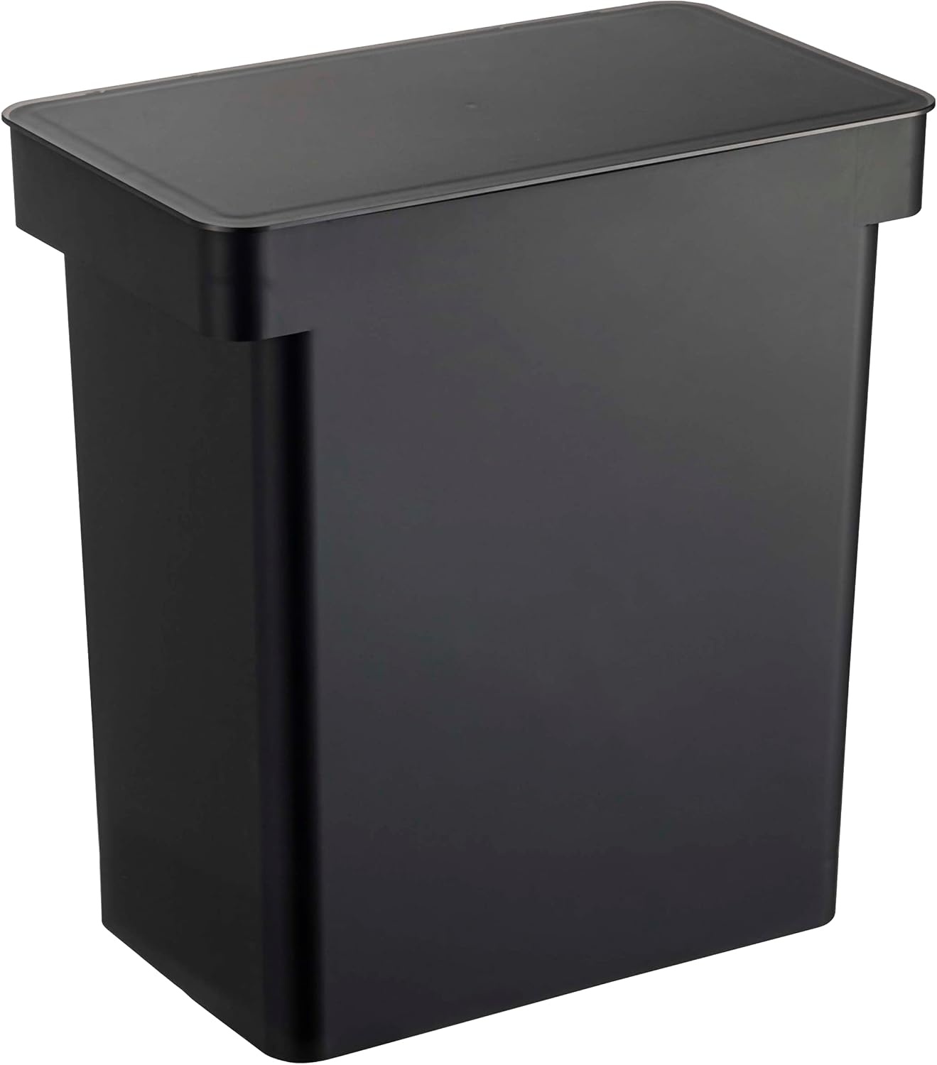 image:imageYAMAZAKI Home Tower Airtight Pet Food Storage Container Cat And Dog Food Holder Bin With Transparent Lid And Handle Medium Polypropylene 8 Lbs 16 Gallons 6 QuartsWhiteBlack