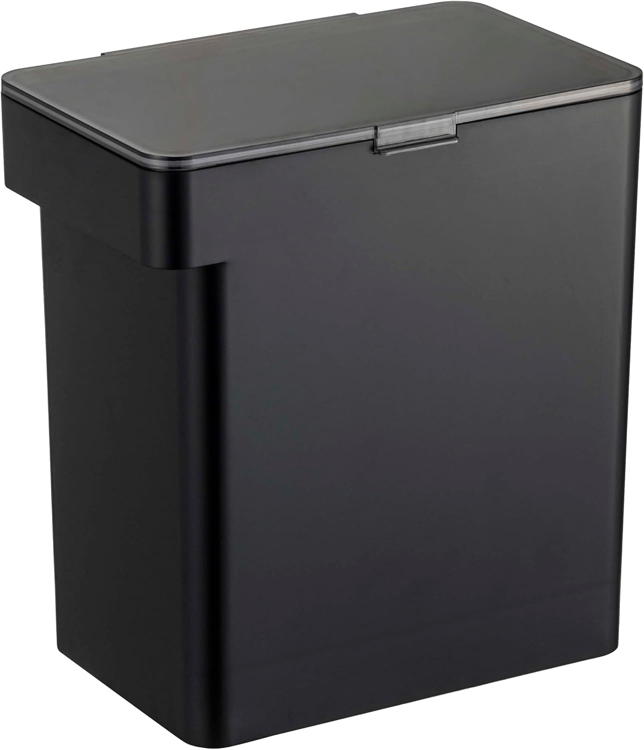 image:imageYAMAZAKI Home Tower Airtight Pet Food Storage Container Cat And Dog Food Holder Bin With Transparent Lid And Handle Medium Polypropylene 8 Lbs 16 Gallons 6 QuartsWhiteBlack