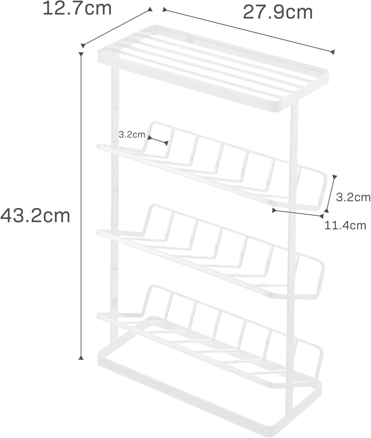 image:imageYAMAZAKI Home Tower Bath Rack Bathroom Shower Storage Holder Caddy Shelf Organizer Medium 17 Steel Holds Up to 9 DispensersWhite