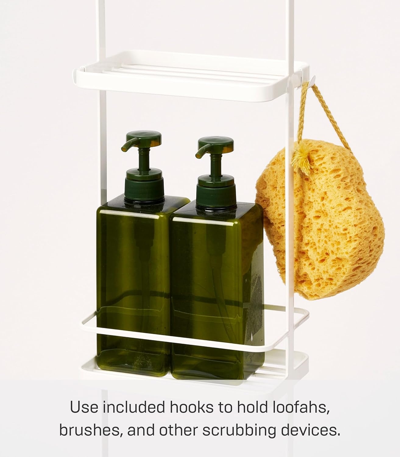 image:imageYAMAZAKI Home Tower Bath Rack Bathroom Shower Storage Holder Caddy Shelf Organizer Medium 17 Steel Holds Up to 9 DispensersWhite