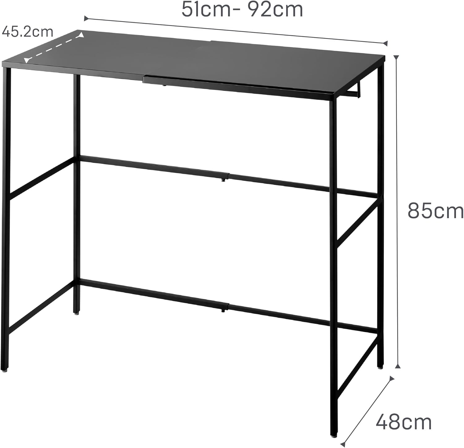 image:imageYAMAZAKI Home Tower Expandable Over Suitcase Shelf Closet Luggage Organization Clothes Hanger Metal Shelf SteelBlack