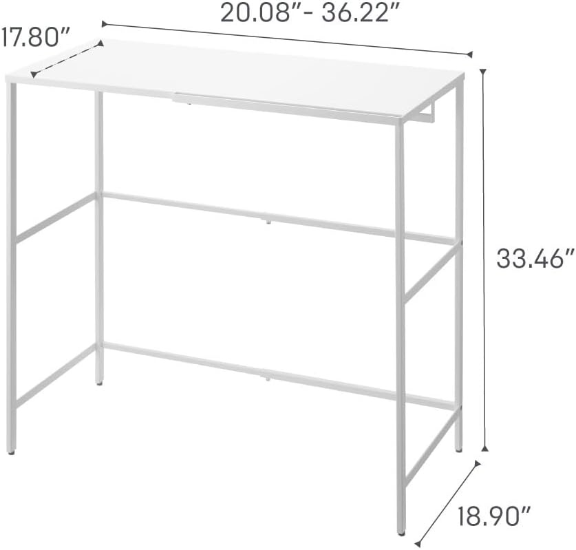 image:imageYAMAZAKI Home Tower Expandable Over Suitcase Shelf Closet Luggage Organization Clothes Hanger Metal Shelf SteelWhite