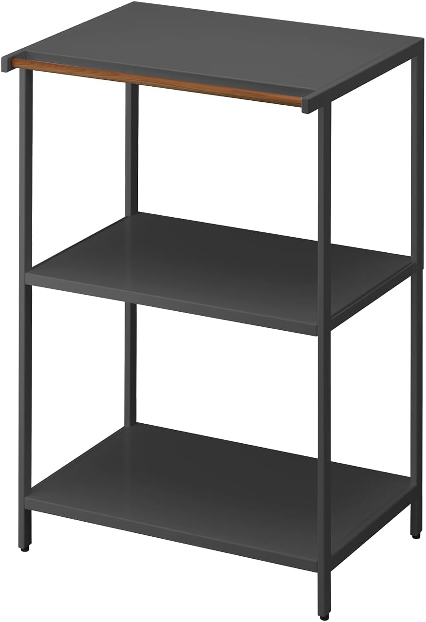 image:imageYAMAZAKI Home Tower Kitchen Appliance Storage Rack Metal Shelving Unit Standing Organizer Heavy Duty Shelves 67Inch Fridge 67 SteelBlack