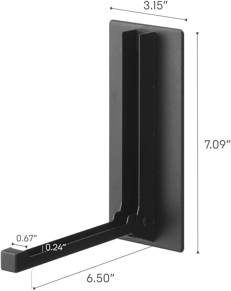 image:imageYAMAZAKI Home Tower Magnetic Folding Hook for Wall Door Or Refrigerator Collapsible Coat Bag Or Umbrella Metal Hanger SteelBlack