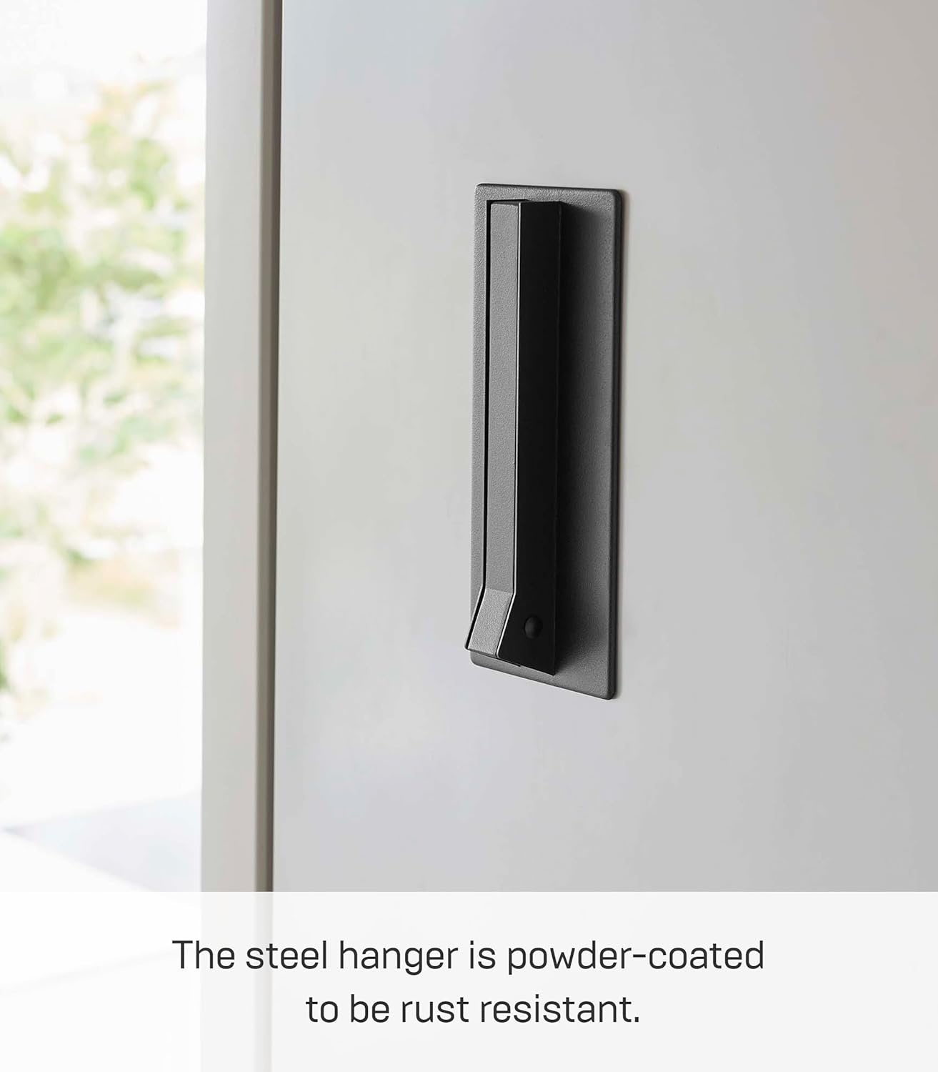 image:imageYAMAZAKI Home Tower Magnetic Folding Hook for Wall Door Or Refrigerator Collapsible Coat Bag Or Umbrella Metal Hanger SteelBlack