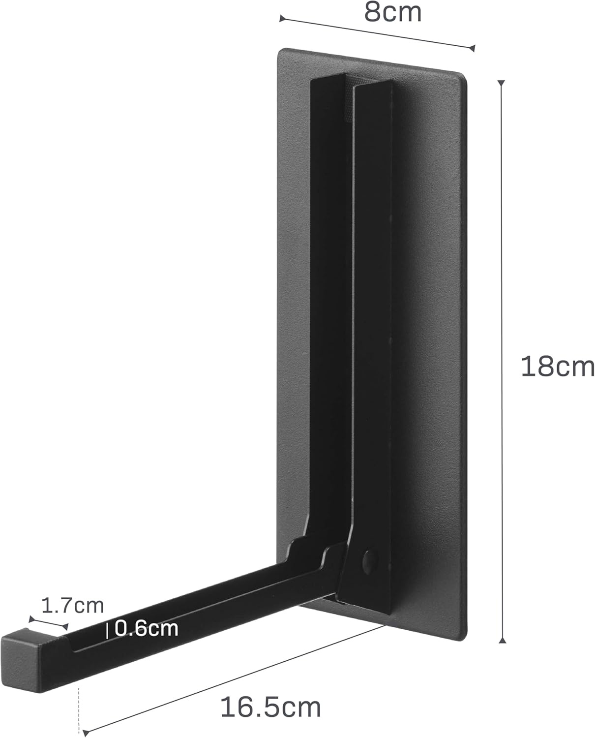 image:imageYAMAZAKI Home Tower Magnetic Folding Hook for Wall Door Or Refrigerator Collapsible Coat Bag Or Umbrella Metal Hanger SteelBlack
