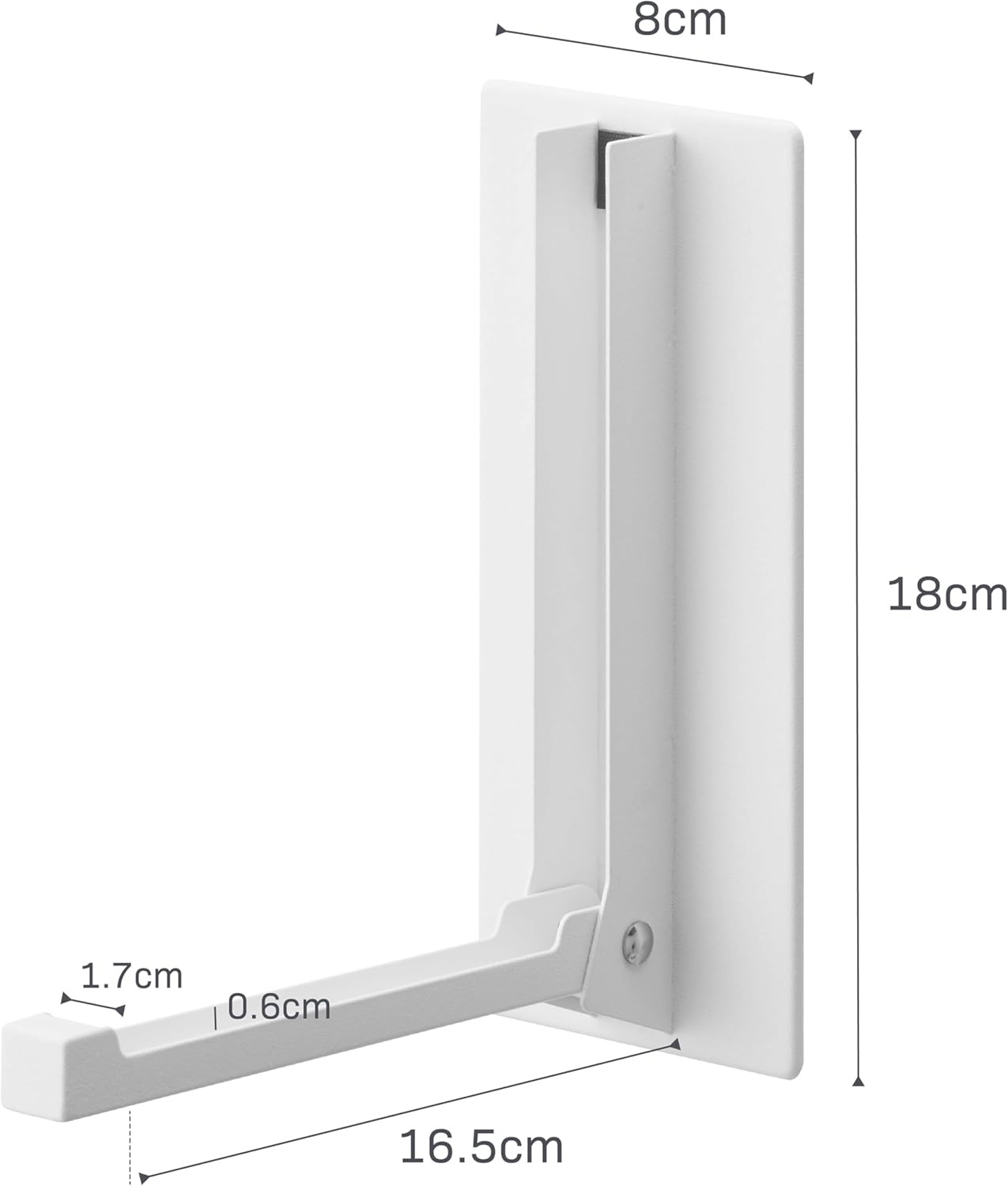 image:imageYAMAZAKI Home Tower Magnetic Folding Hook for Wall Door Or Refrigerator Collapsible Coat Bag Or Umbrella Metal Hanger SteelWhite
