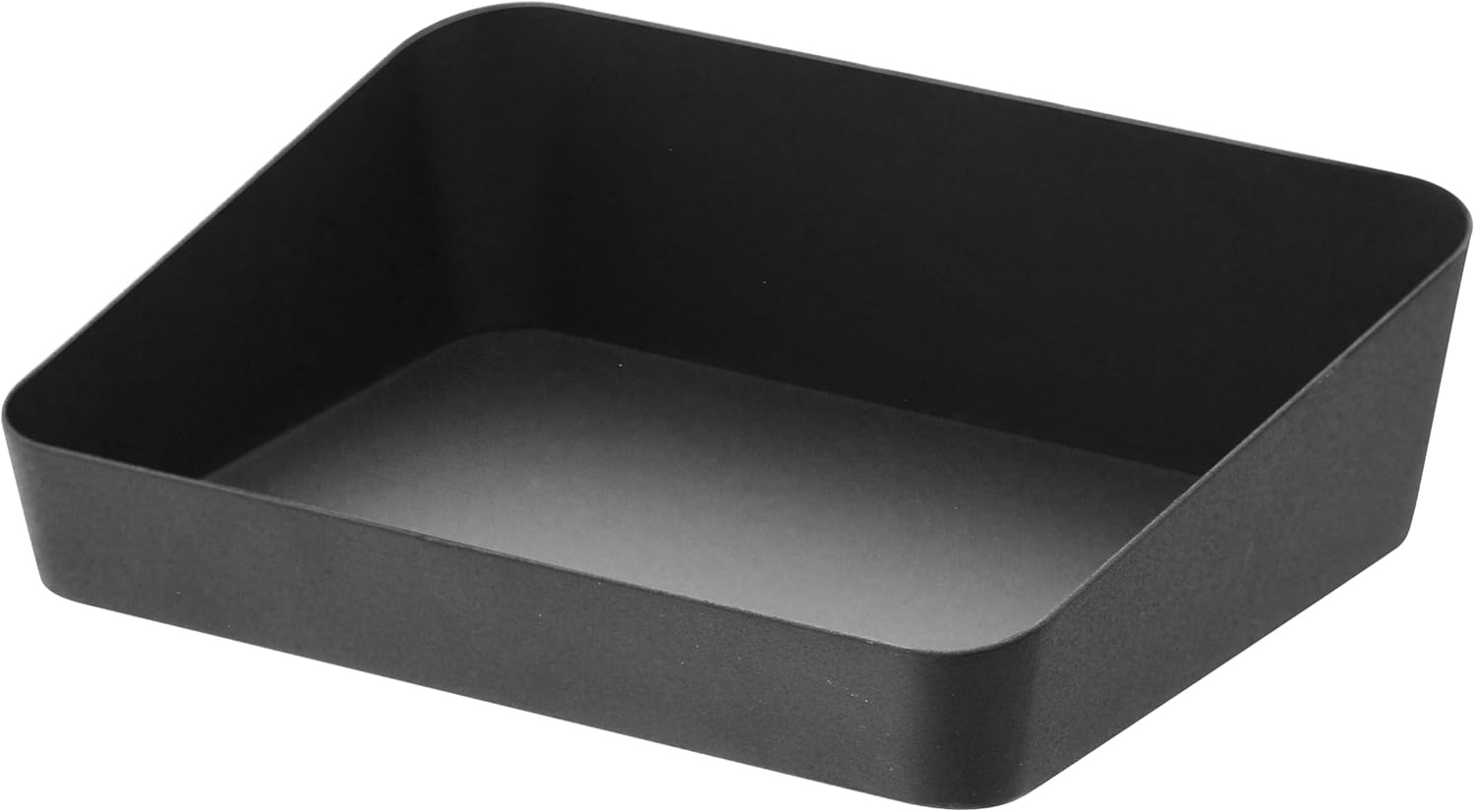 image:imageYAMAZAKI Home Tower Space Saving Vanity Tray 35 X 35 SteelBlack