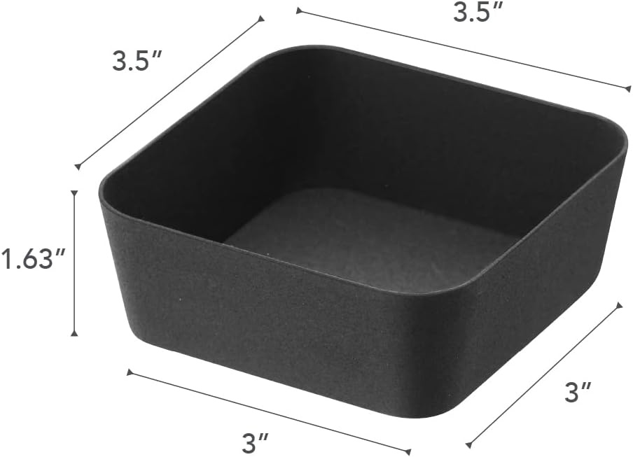 image:imageYAMAZAKI Home Tower Space Saving Vanity Tray 35 X 35 SteelBlack
