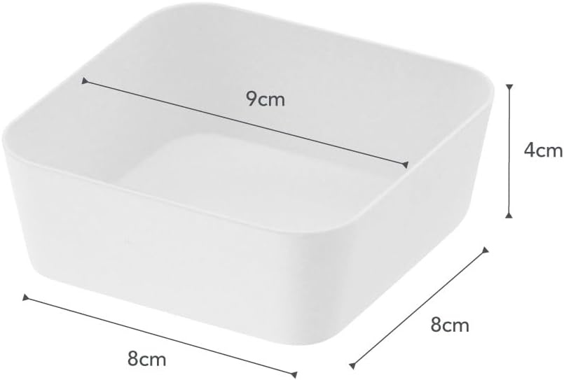 image:imageYAMAZAKI Home Tower Space Saving Vanity Tray 35 X 35 SteelWhite