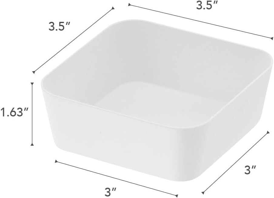 image:imageYAMAZAKI Home Tower Space Saving Vanity Tray 35 X 35 SteelWhite